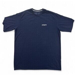 Patagonia Men’s XL Responsibili-Tee Logo T-Shirt Navy Blue Short Sleeve
